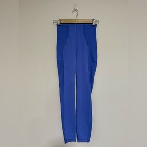 Lululemon Blue Everlux Mesh Leggings Size 4 Athletic Yoga Workout